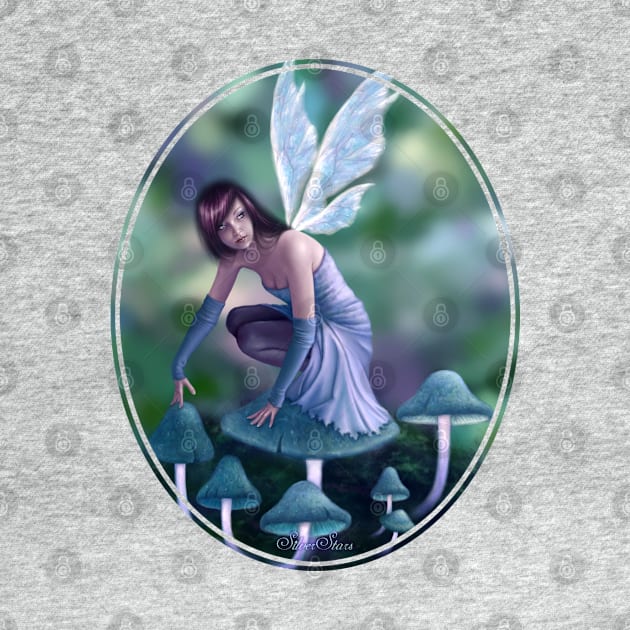 Periwinkle Mushroom Fairy by silverstars